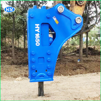 Q235B เหล็ก 18t ค้อนรื้อถอนไฮดรอลิก 135mm Chisels Hydraulic Rock Breaker