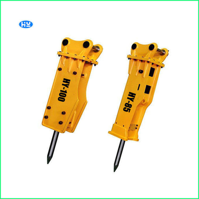 เหล็กกันลื่นไถลแบบหนา 30t Backhoe 36t Hydraulic Breaker For Skid Steer