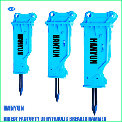 ไฮดรอลิก Asphalt Skid Steer Hammer 165MM Digging Concrete Road Breaker